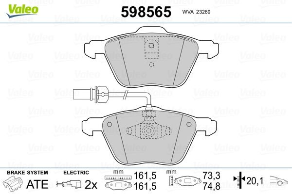 PLAQ FREIN VW TRANSPORTER (F7D), SH  9900