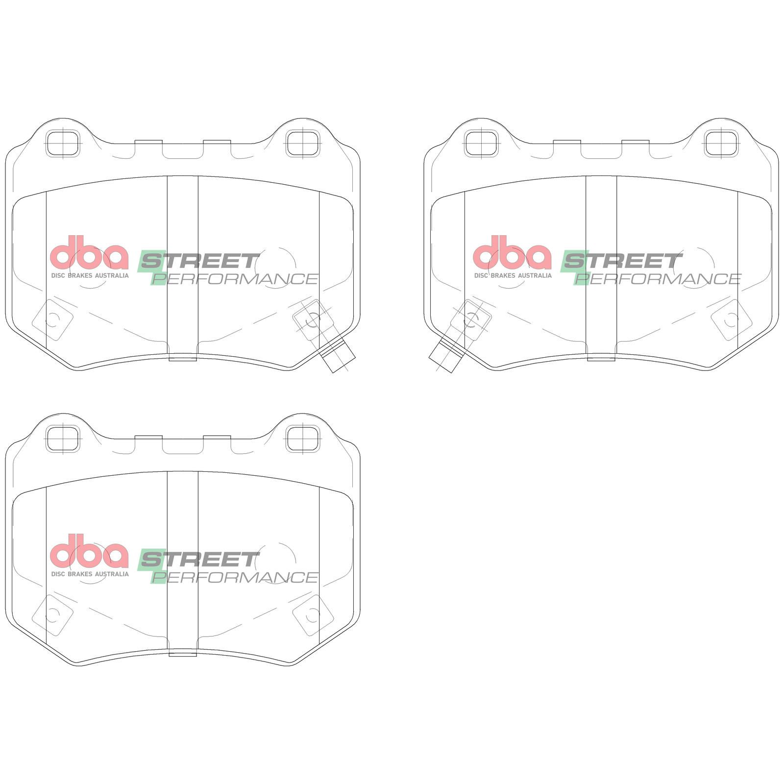 DBA SP STREET PERFORMANCE BRAKE PADS [ Subaru WRX Sti 2018 - On R ] - TecDoc Only