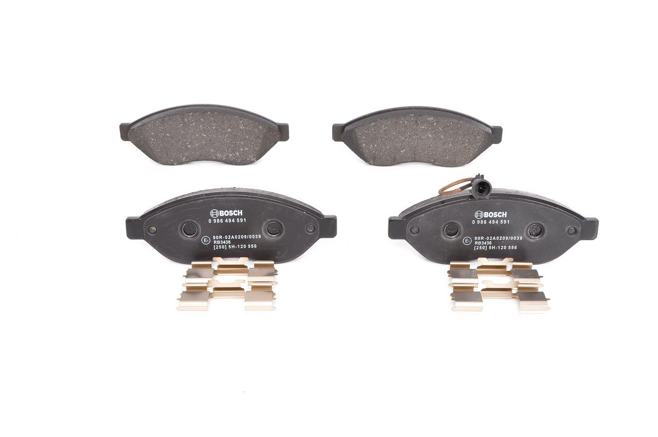 Brake Pad Set, disc brake 0 986 494 591