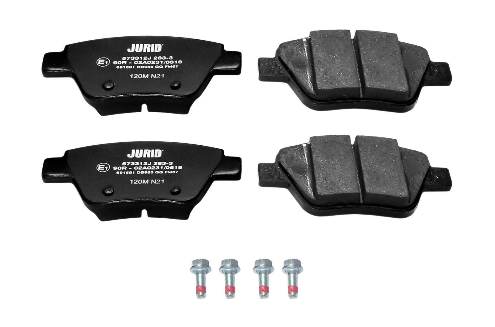 Bremsbelagsatz, Scheibenbremse