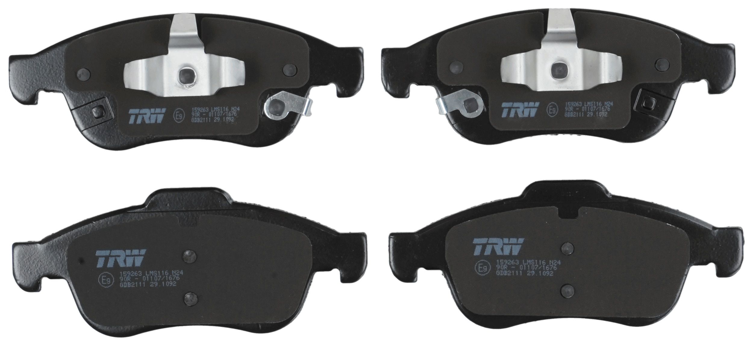 TRW DISC BRAKE PADS - TecDoc 2