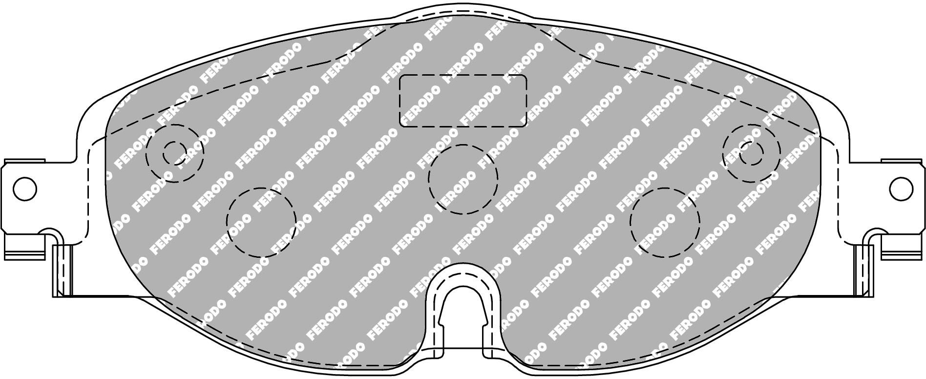 FERODO RACING FDS4433 - Bremsbelagsatz, Scheibenbremse DS PERFORMANCE