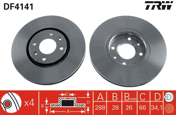 Brake Disc DF4141