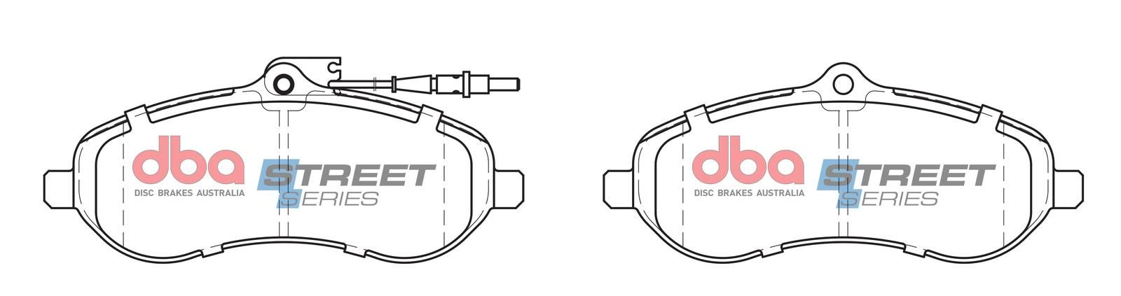 DBA SS STREET SERIES BRAKE PADS [ Citreon Jumpy /Fiat Scudo/Peugeot Expert/Toyota Proace F ] - TecDoc Only