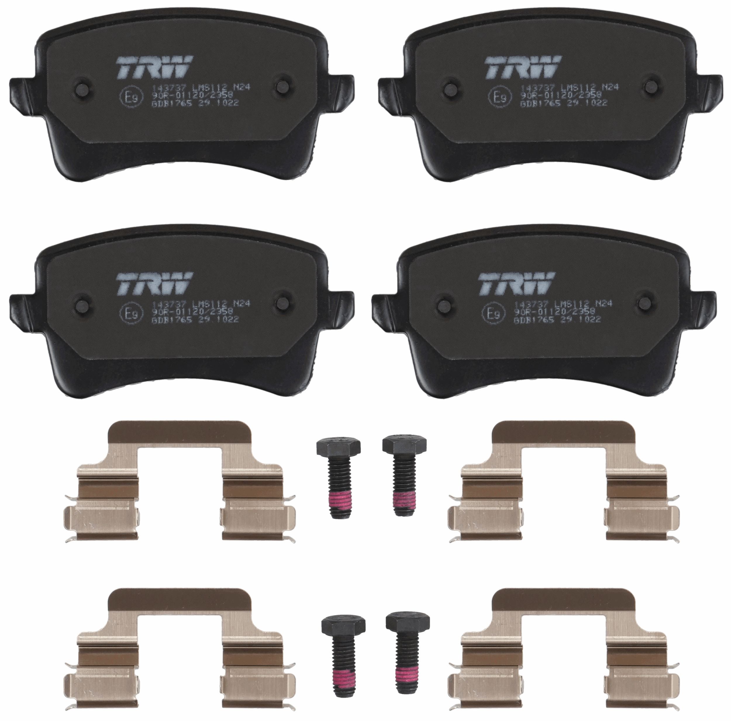 TRW DISC BRAKE PADS - TecDoc 2