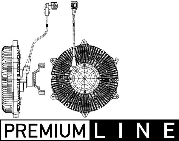Acoplamiento, ventilador del radiador