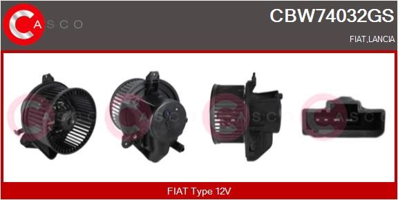 CBW74032GS CASCO Genuine Utastér-ventilátor