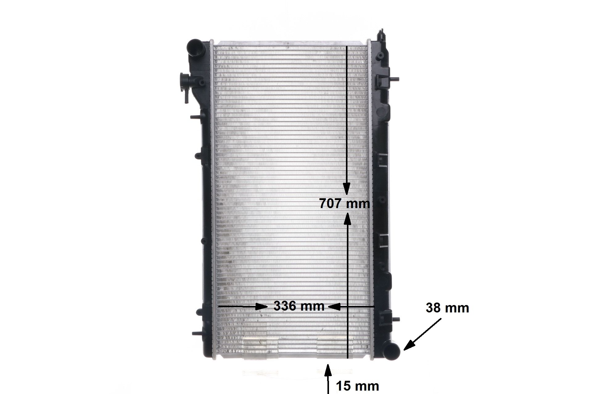 Radiator, engine cooling CR 1566 000S