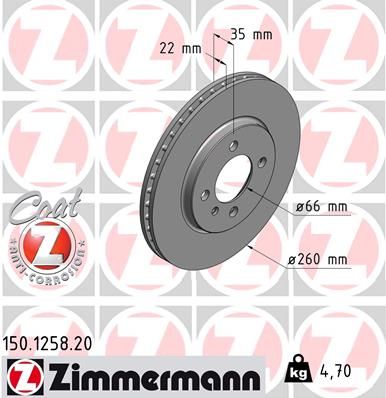 Brake Disc 150.1258.20