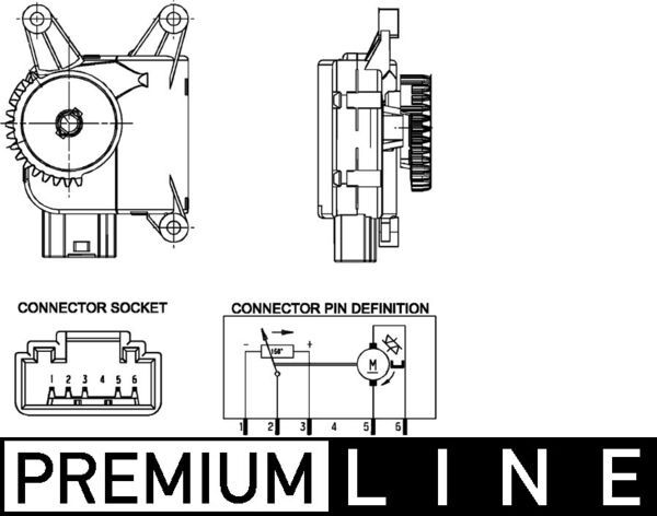 MAHLE AA 16 000P Actuator, blending flap