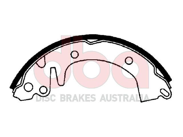 Street Series Brake Shoes [Mitsubishi Colt/Galant/Lancer 203.2mm] - TecDoc Only