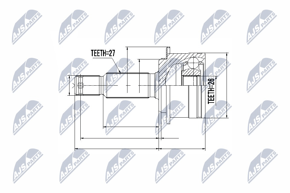 NTY NPZ-MS-060 Gelenksatz, Antriebswelle