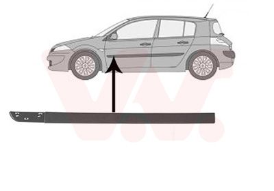 Van Wezel 4327423 Zier-/Schutzleiste, Tür