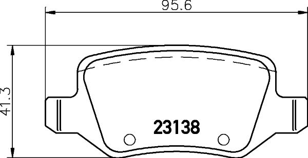 Brake Pad Set, disc brake 8DB 355 018-531