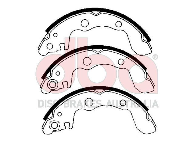 Street Series Brake Shoes [Holden 180mm] - TecDoc Only