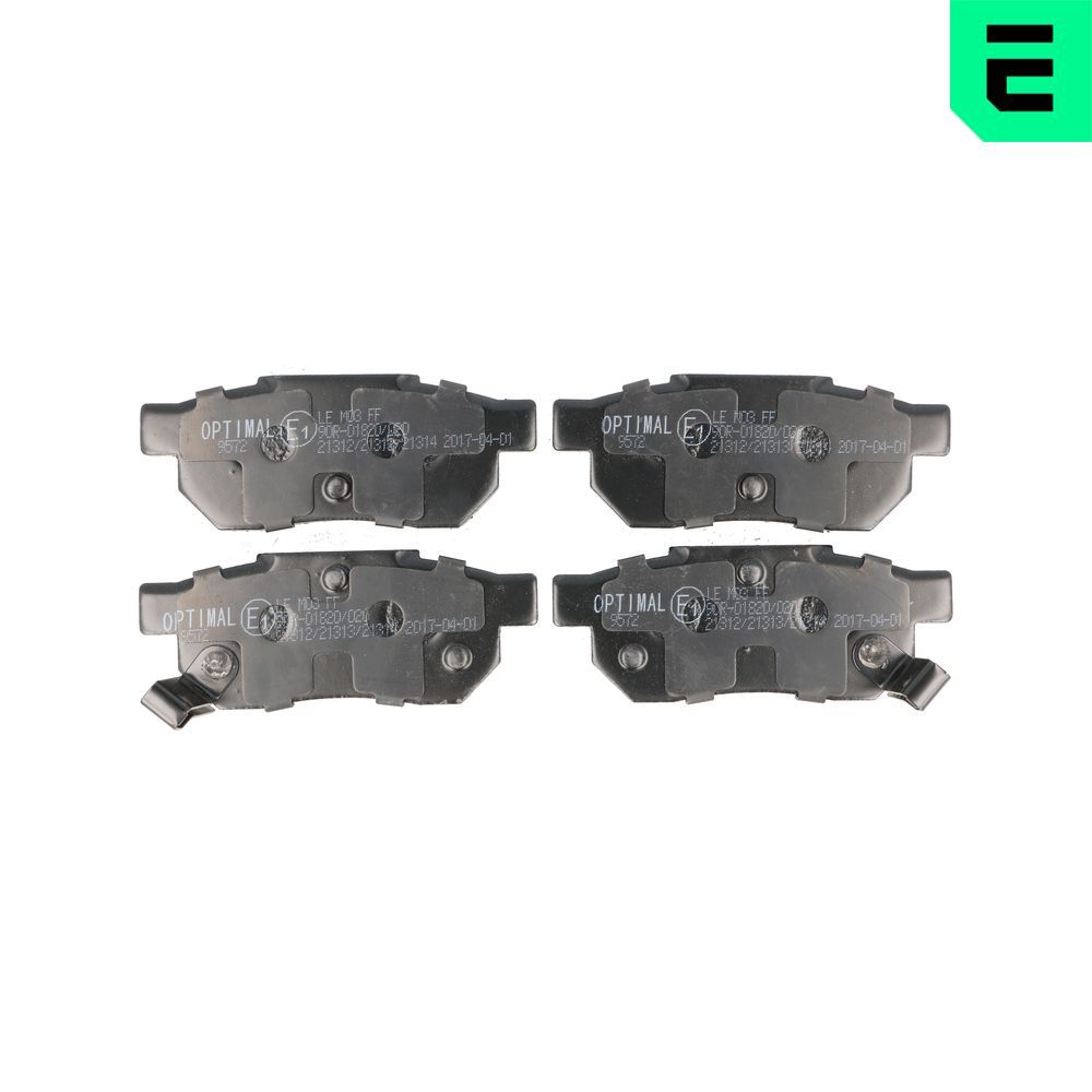OPTIMAL BP-09572 - Bremsbelagsatz, Scheibenbremse