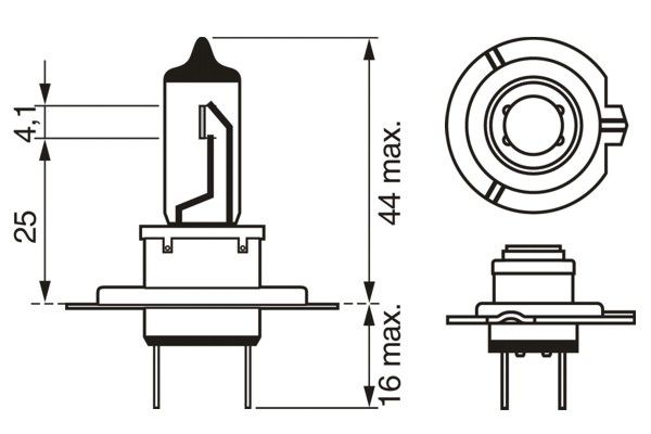 Glühlampe, Fernscheinwerfer