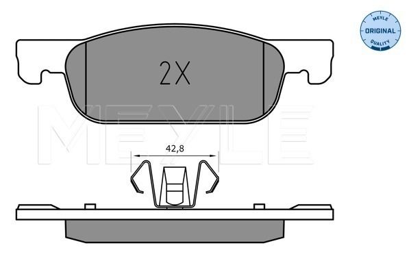 Brake Pad Set, disc brake 025 225 2517