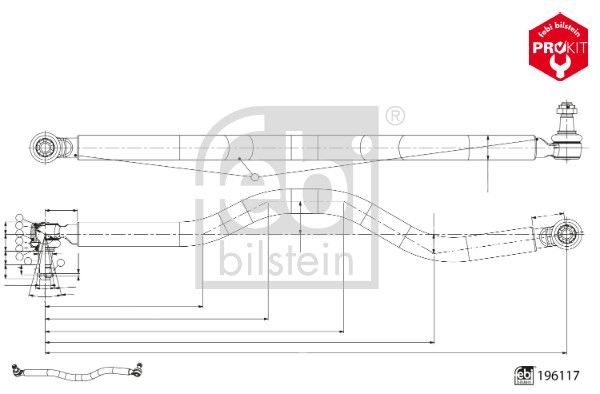 FEBI BILSTEIN 196117 Centre Rod Assembly
