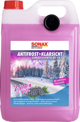 Frostschutz, Scheibenwaschanlage