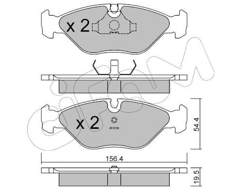 Bremsbelagsatz, Scheibenbremse
