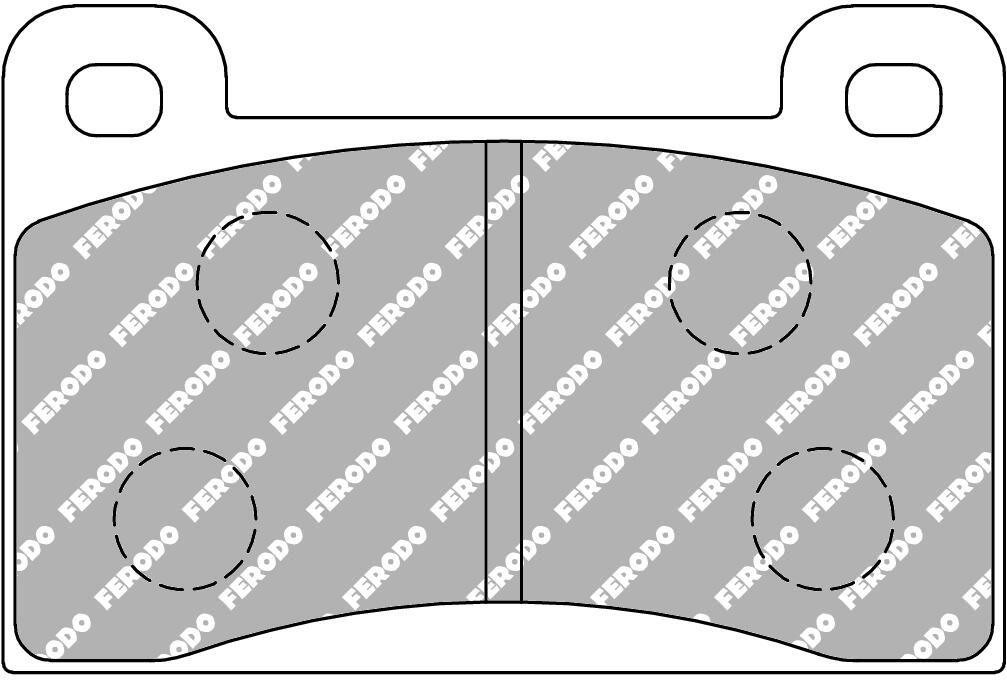 Ferodo Racing FCP461H - Bremsbelagsatz, Scheibenbremse