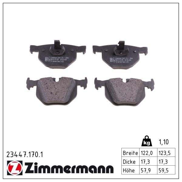 Bremsbelagsatz, Scheibenbremse