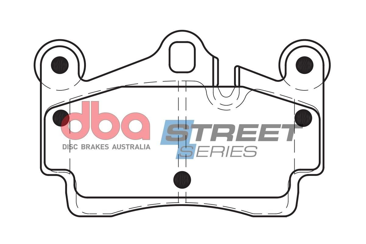 DBA SS STREET SERIES BRAKE PADS [ Audi/Porsche & VW 2003-2014 R ](suits wear sensor DBAWS1113, DBAWS1116, DBAWS1158, DBAWS1164 ) - TecDoc Only