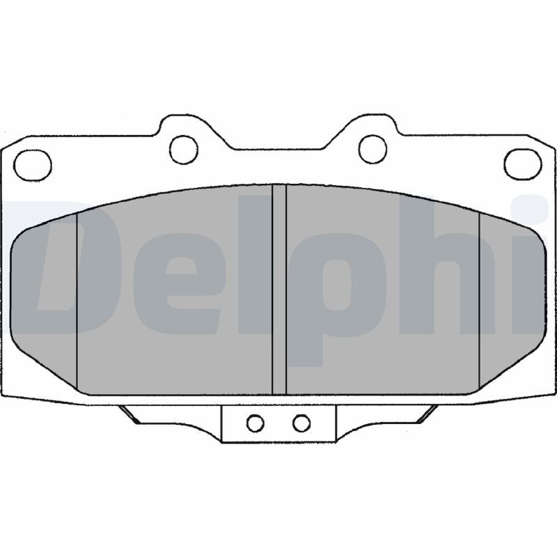 Brake Pad Set, disc brake LP1020