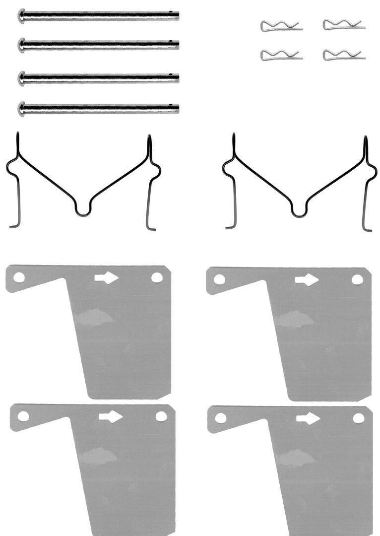 Zubehörsatz, Scheibenbremsbelag
