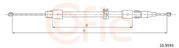 COFLE 10.9593 - Seilzug, Feststellbremse