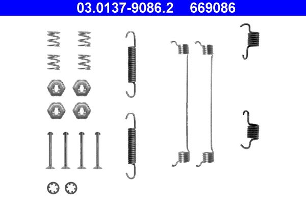 Accessory Kit, brake shoes 03.0137-9086.2