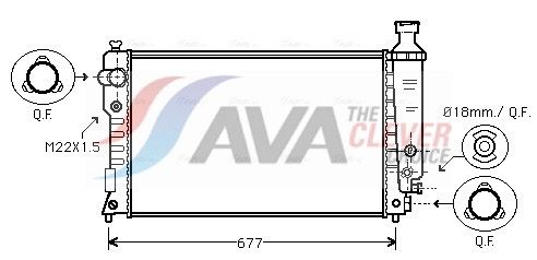 PEA2125 AVA QUALITY COOLING hűtő, motorhűtés
