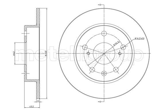 Brake Disc 23-1531C