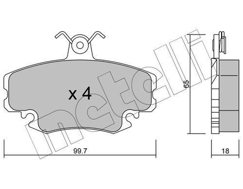 Brake Pad Set, disc brake 22-0120-0