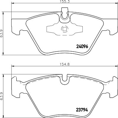 Brake Pad Set, disc brake 8DB 355 011-941