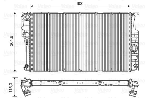 Radiator, engine cooling 735455