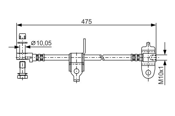 Brake Hose 1 987 481 045