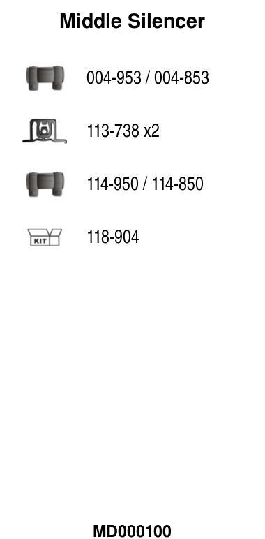 Mittelschalldämpfer