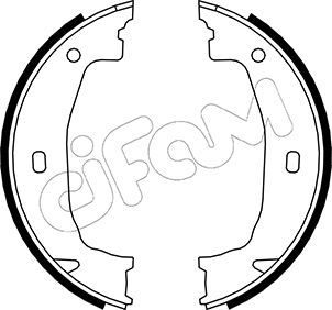 Brake Shoe Set, parking brake 153-018