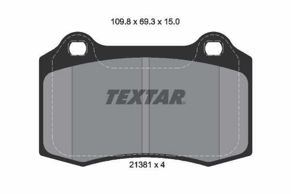 Brake Pad Set, disc brake 2138102