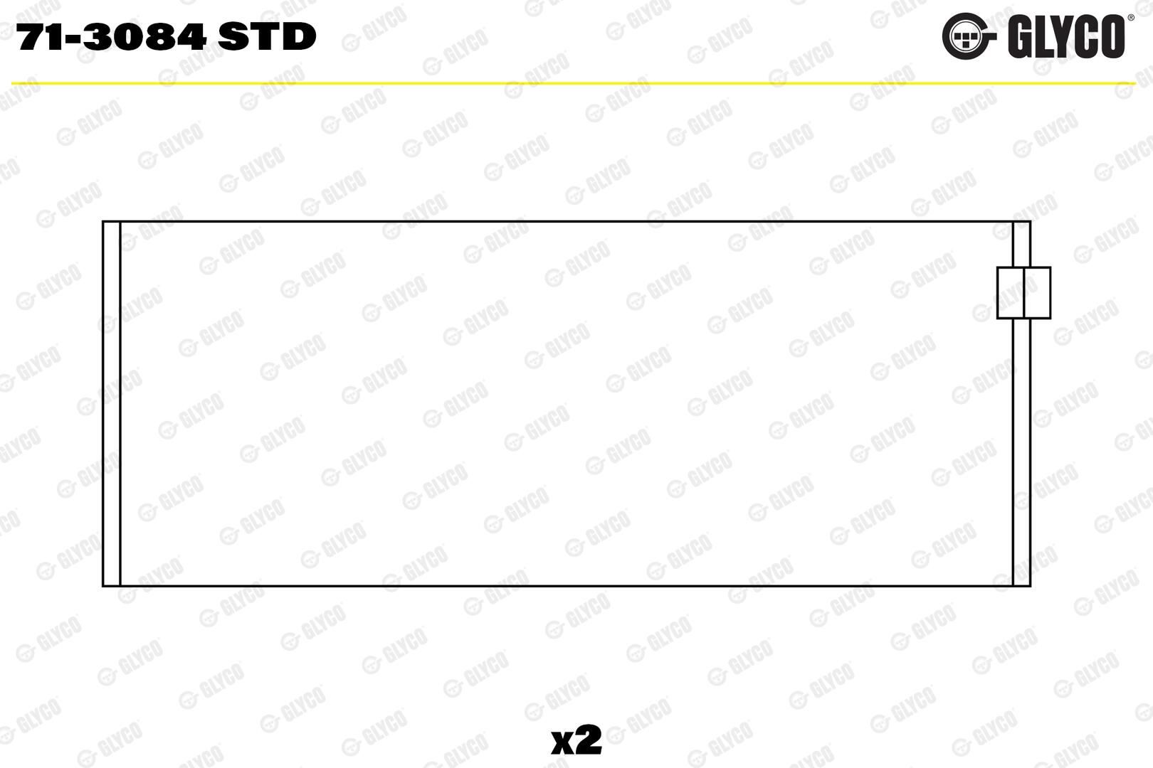 GLYCO 71-3084 STD - Pleuellager