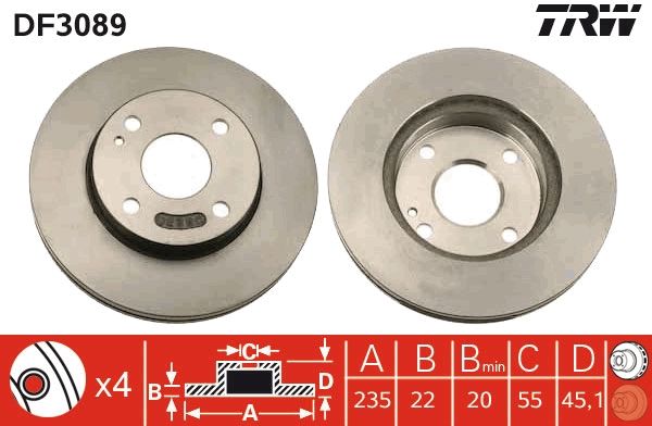 PAIRE DE DISQUES  9900