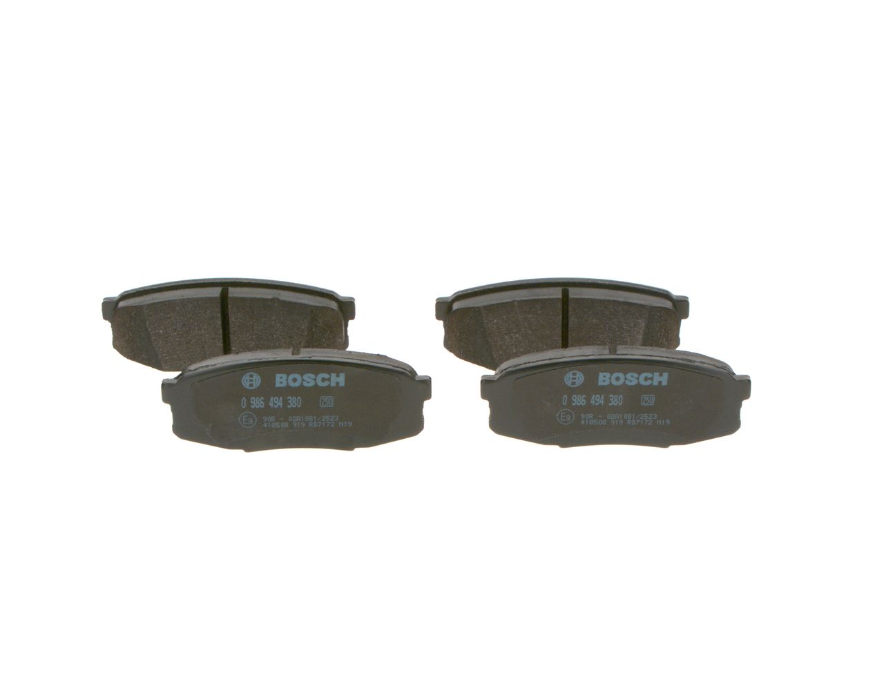 Brake Pad Set, disc brake 0 986 494 380