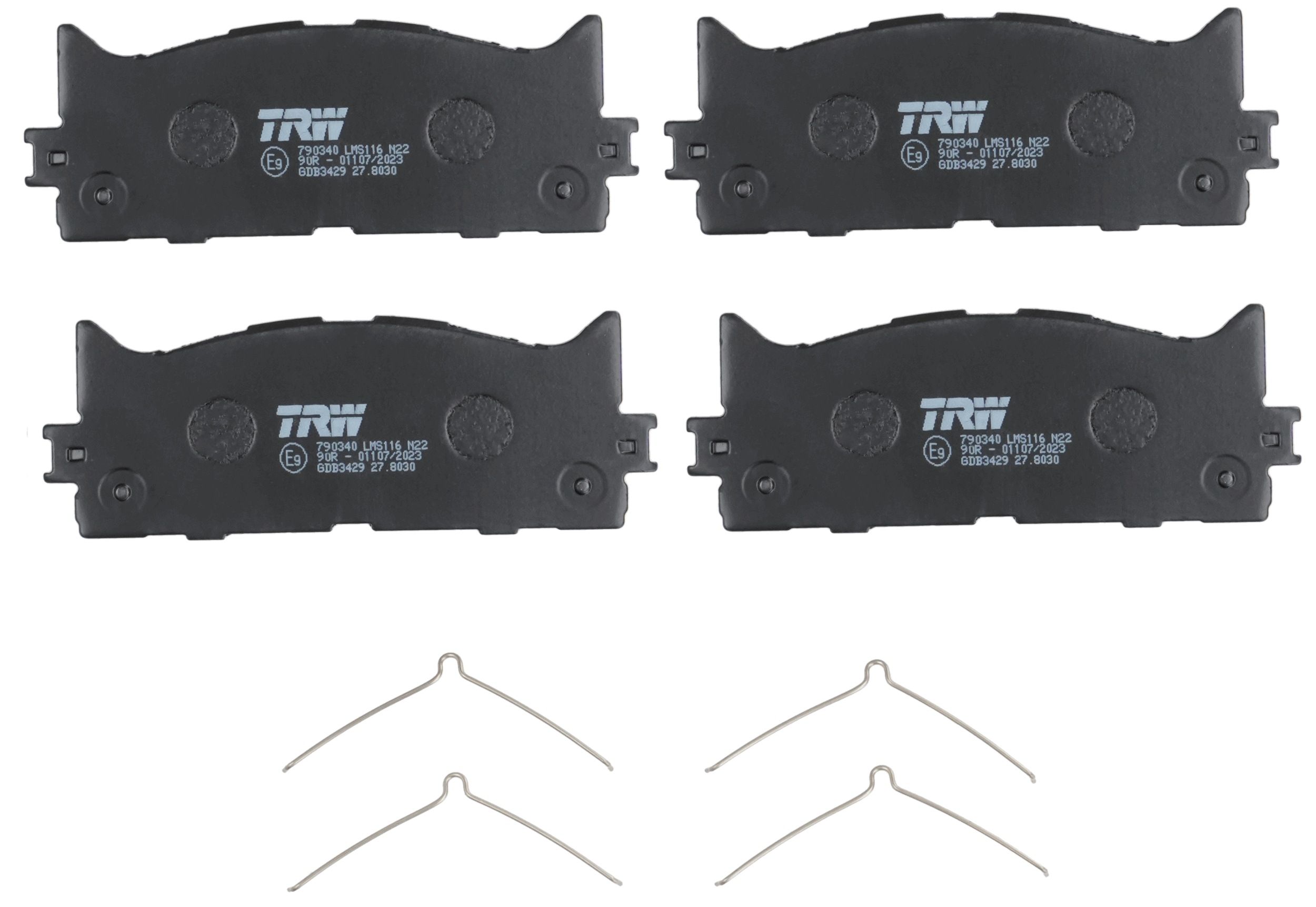 TRW DISC BRAKE PADS - TecDoc 2