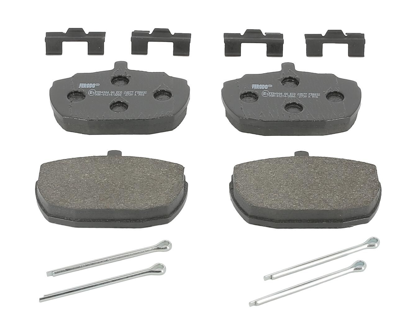 Bremsbelagsatz, Scheibenbremse