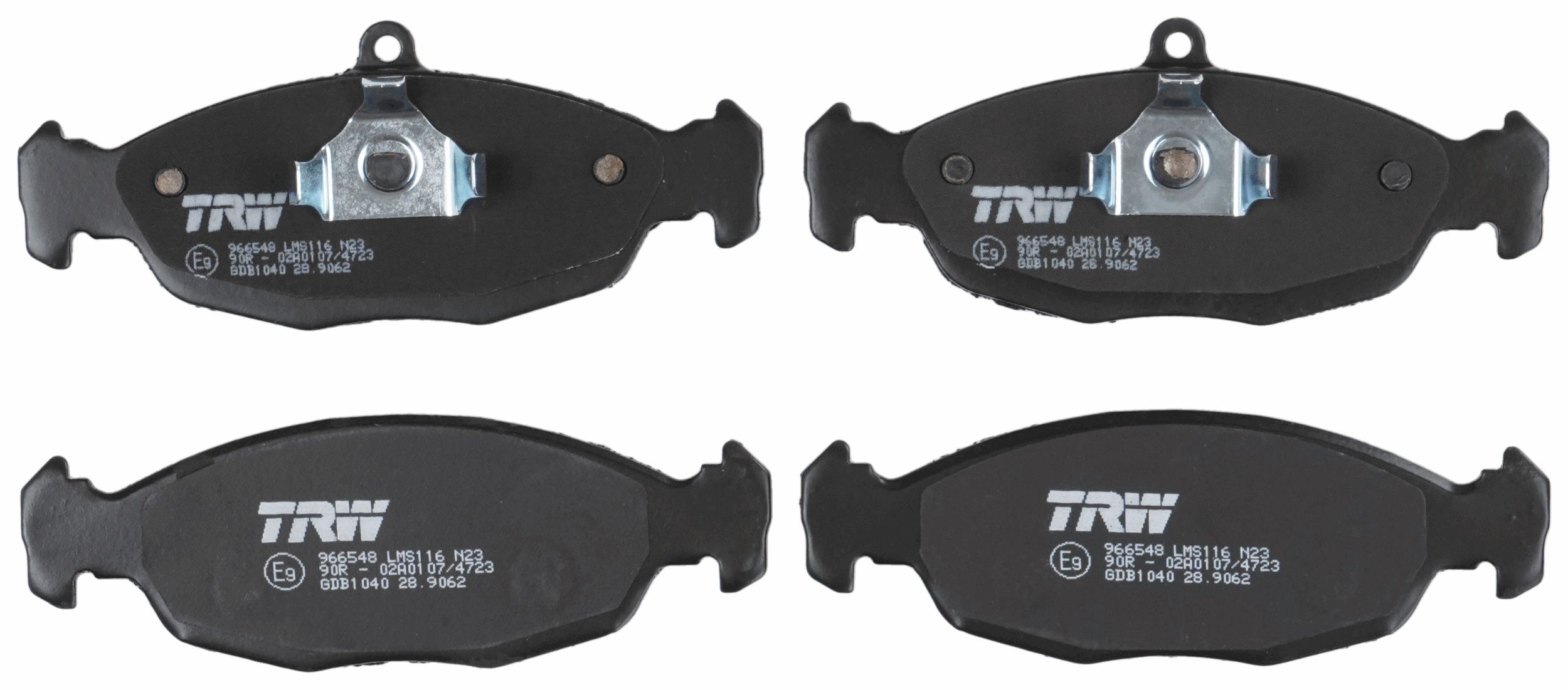 TRW DISC BRAKE PADS - TecDoc 2