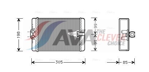 AVA QUALITY COOLING MSA6250 - W&auml;rmetauscher, Innenraumheizung
