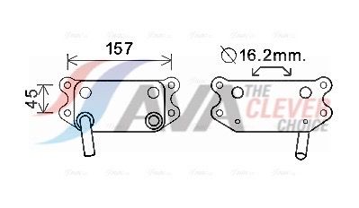 AVA QUALITY COOLING VO3154 - &Ouml;lk&uuml;hler, Motor&ouml;l ** CLEVER FIT **