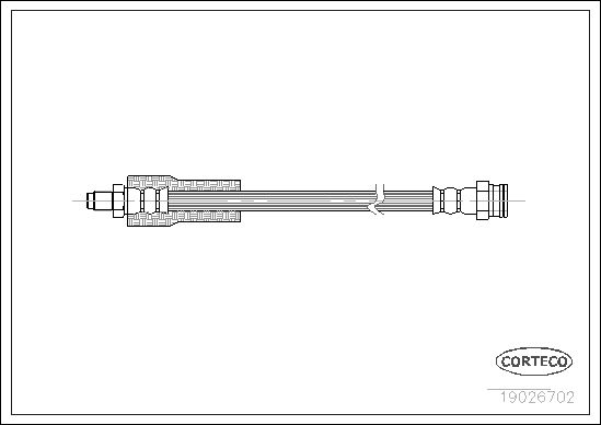 FLEXIBLE DE FREIN PEUGEOT 104, T  0705